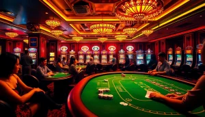 Experience the thrill at trang chủ u888, featuring vibrant casino tables and lively playing moments amidst excitement.