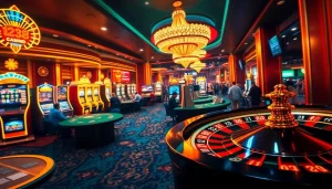 Players enjoying the thrill of betting at 123B casino's vibrant poker tables.