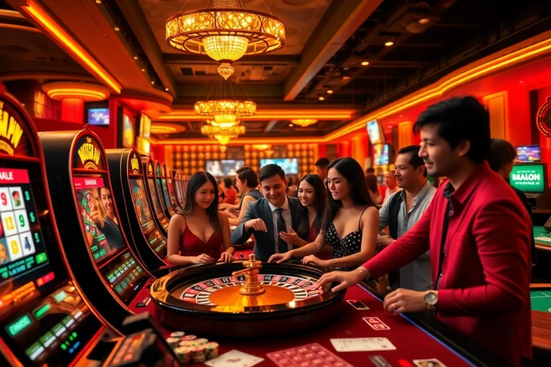 Engage in thrilling gameplay at https://vu88.win/ featuring vibrant casino activities like poker and slot machines.