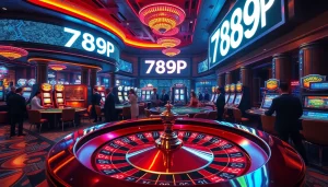 Exciting game at 789P casino with players enjoying roulette and cards.