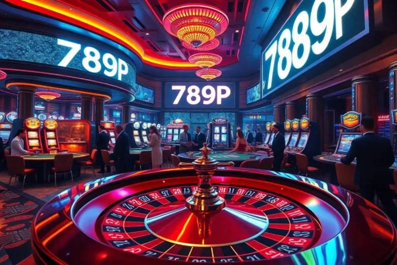Exciting game at 789P casino with players enjoying roulette and cards.