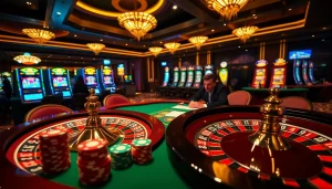 Engage with 18+ ai chat while experiencing thrilling casino games at a vibrant poker table.
