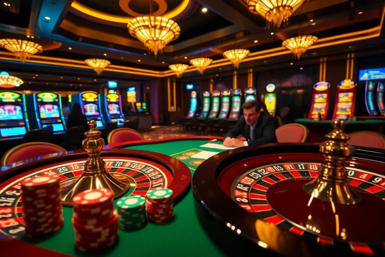 Engage with 18+ ai chat while experiencing thrilling casino games at a vibrant poker table.