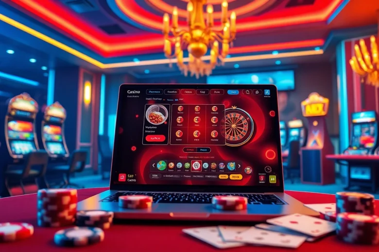 Exciting gaming interface at the Best Casino Online in Singapore with vibrant visuals.