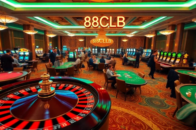 Engaging scene of a high-stakes table at 88CLB Casino showcasing roulette action.